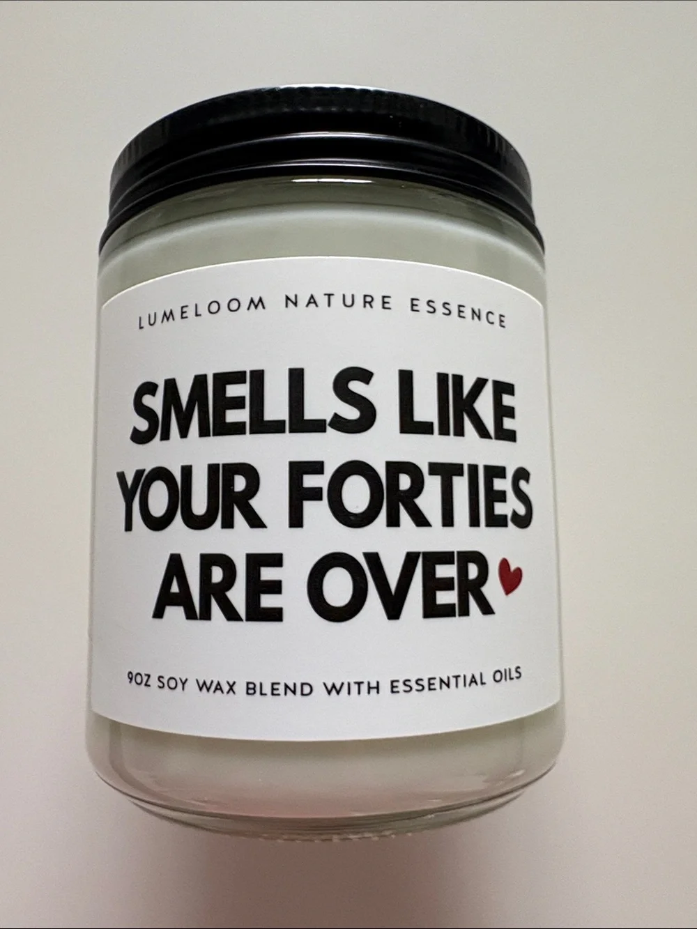 NWT 50th Birthday Candle: Smells Like Your Forties Are Over Scented Candle